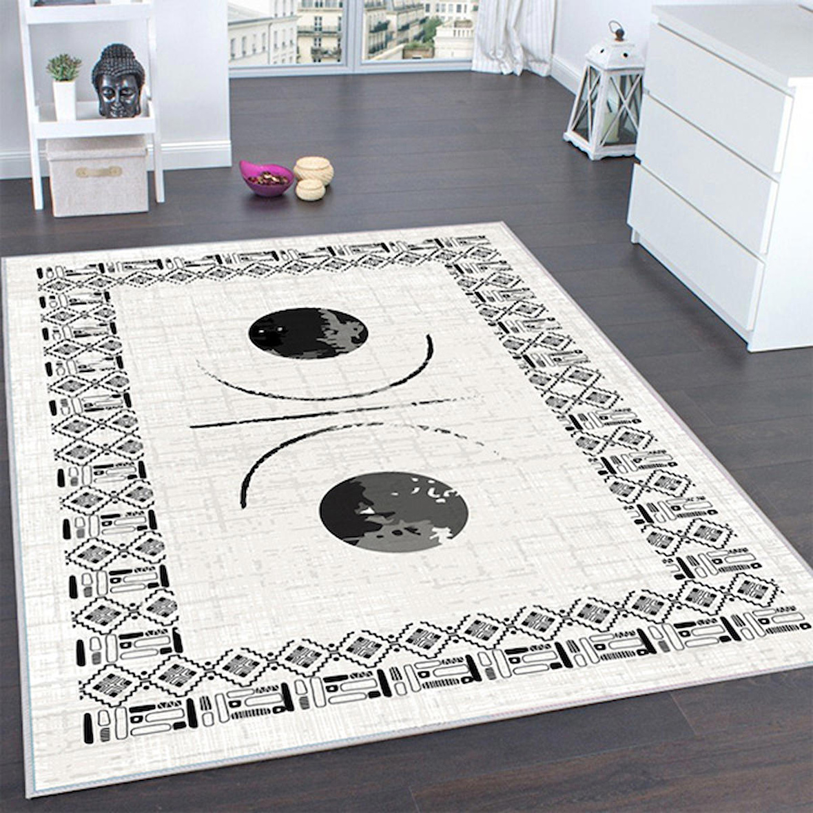 Dijital Baskı Yıkanabilir Kaymaz Taban Salon Halısı Ve Yolluk RVG0181-SD1067