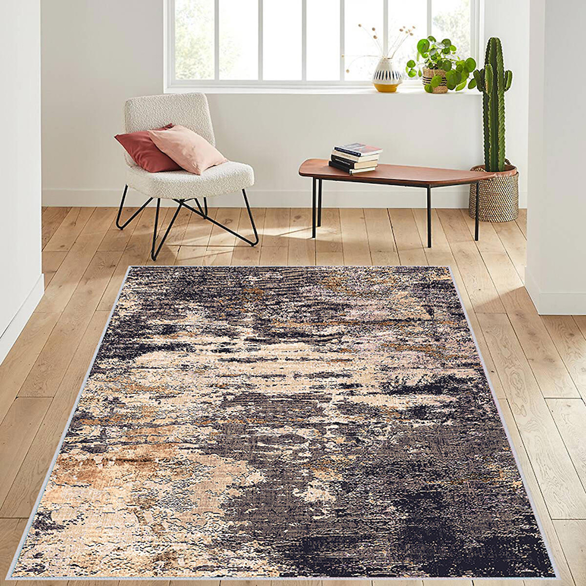 Dijital Baskı Yıkanabilir Kaymaz Taban Salon Halısı Ve Yolluk RVG1492