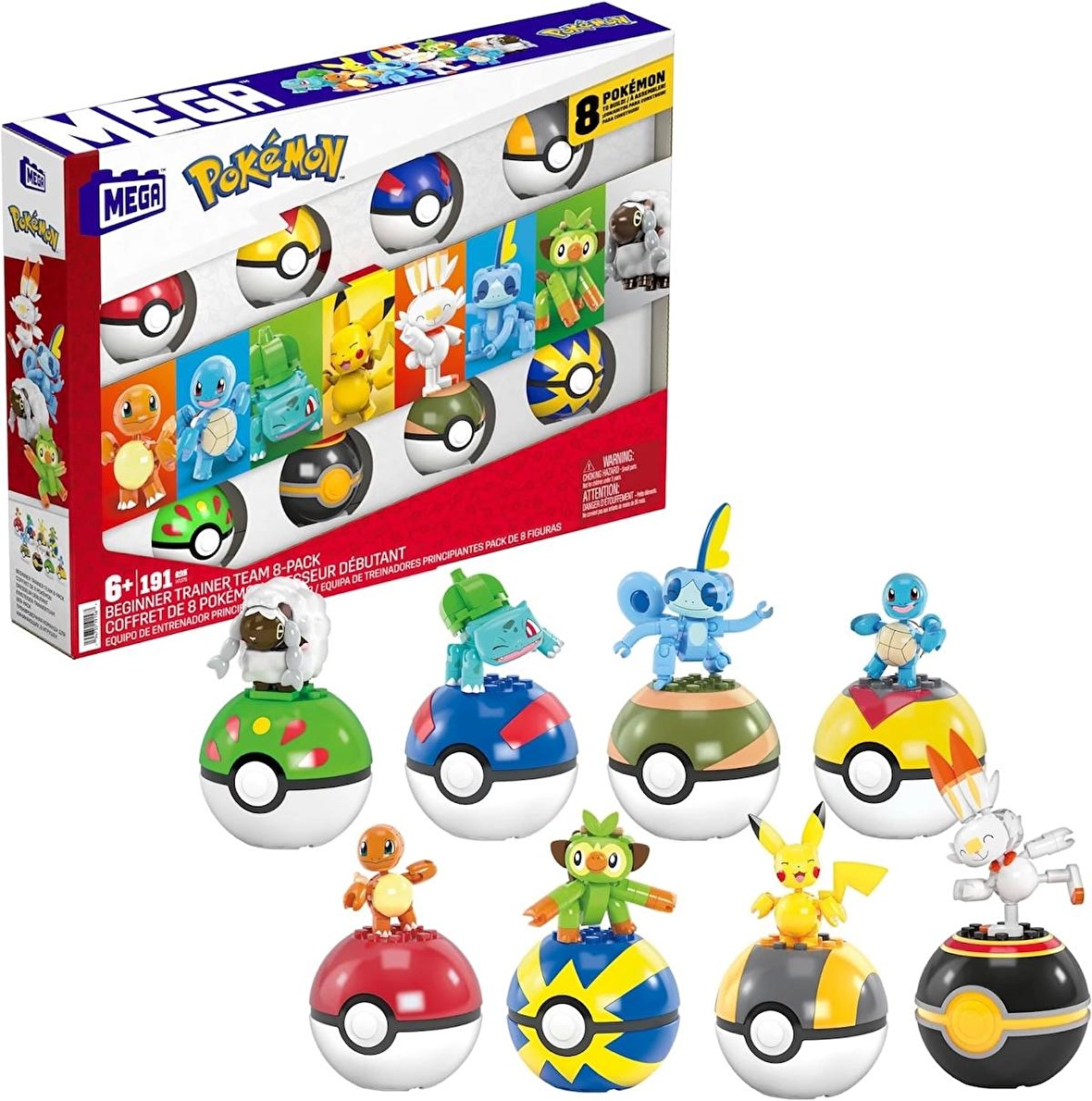 Mega Pokémon Beginner Trainer Team 8-Pack HTJ75 ‎191 Parça