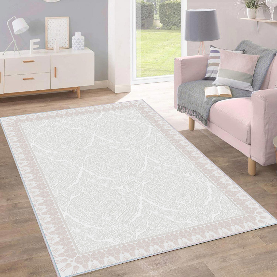 Dijital Baskı Yıkanabilir Kaymaz Taban Salon Halısı Ve Yolluk RVG1552-HT391