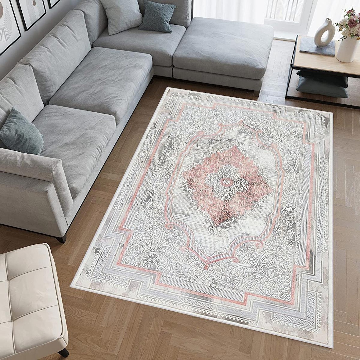 Dijital Baskı Yıkanabilir Kaymaz Taban Salon Halısı Ve Yolluk RVG0776