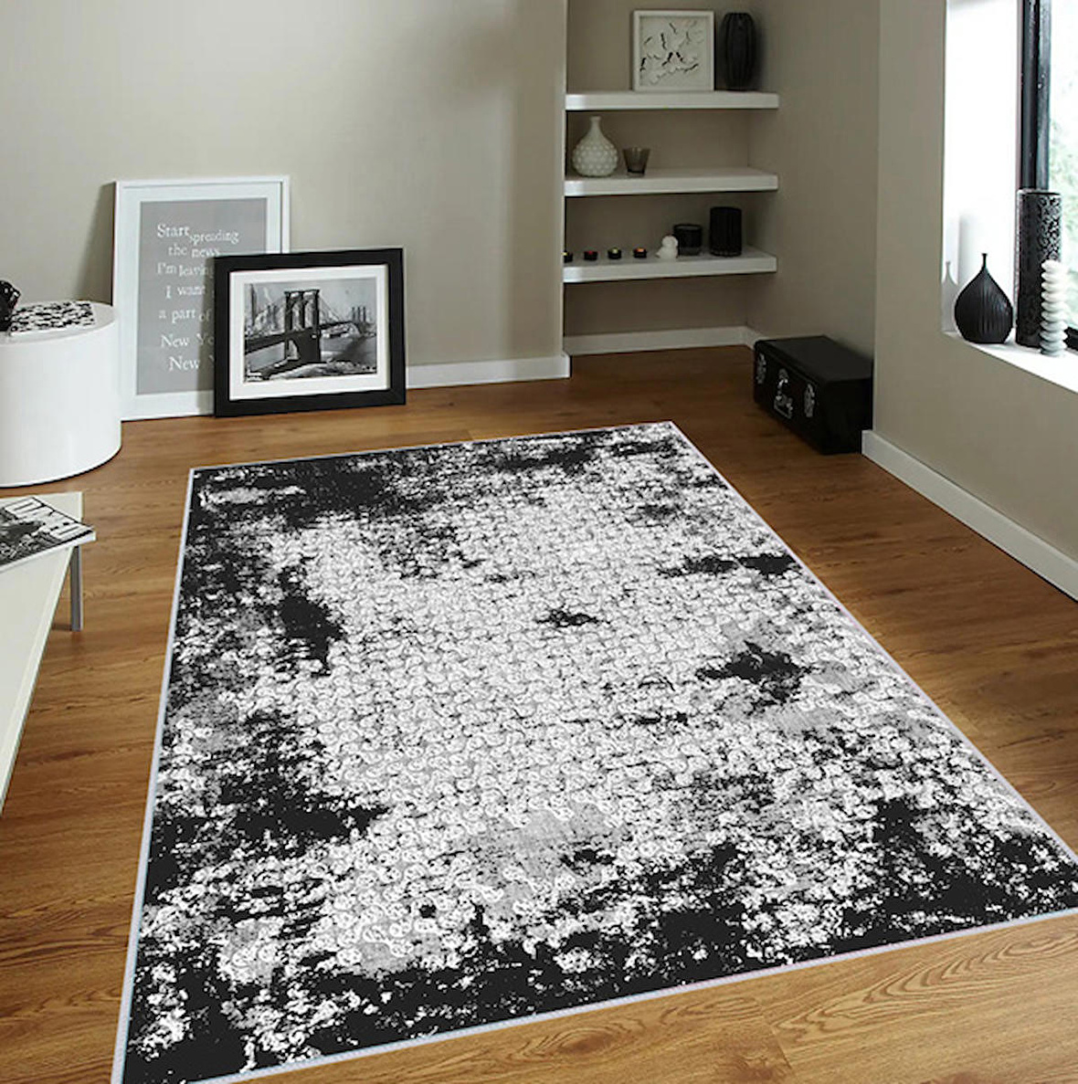 Dijital Baskı Yıkanabilir Kaymaz Taban Salon Halısı Ve Yolluk RVG0124-SD896