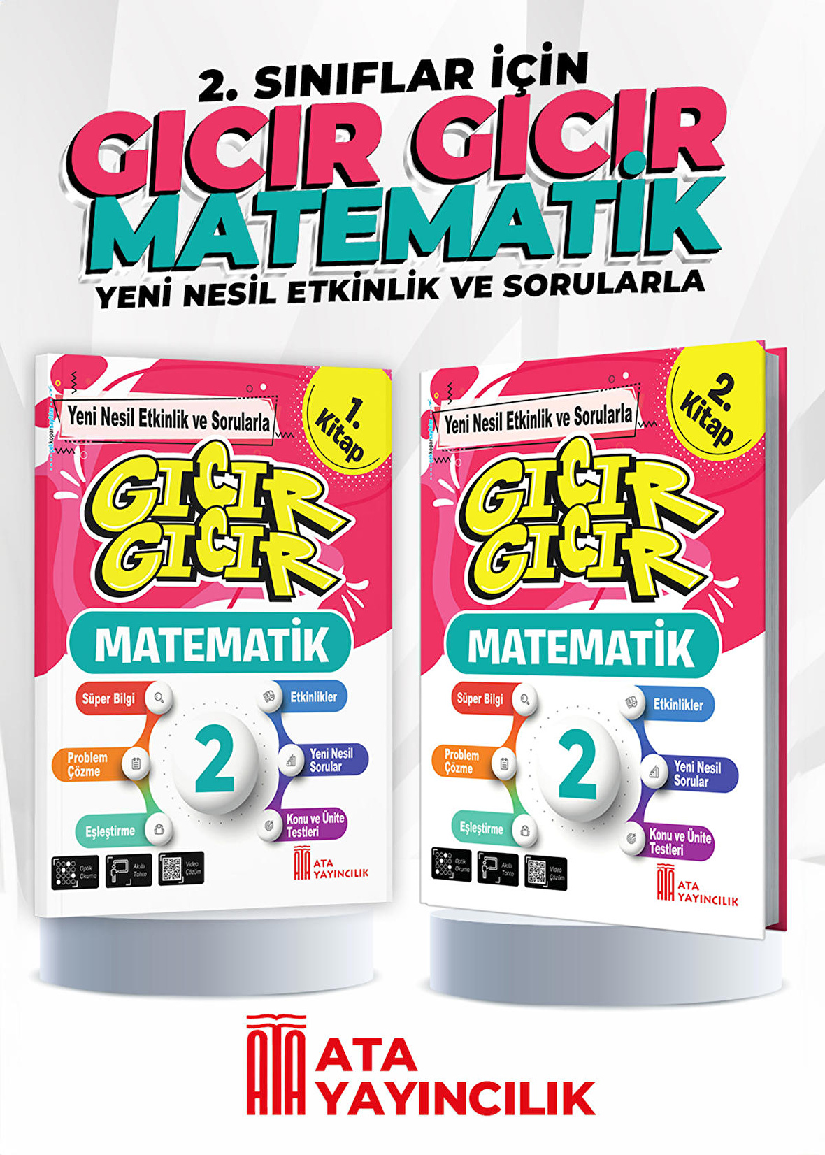 2. Sınıf Gıcır Gıcır Matematik 1 ve 2. Kitap (2'li kitap)