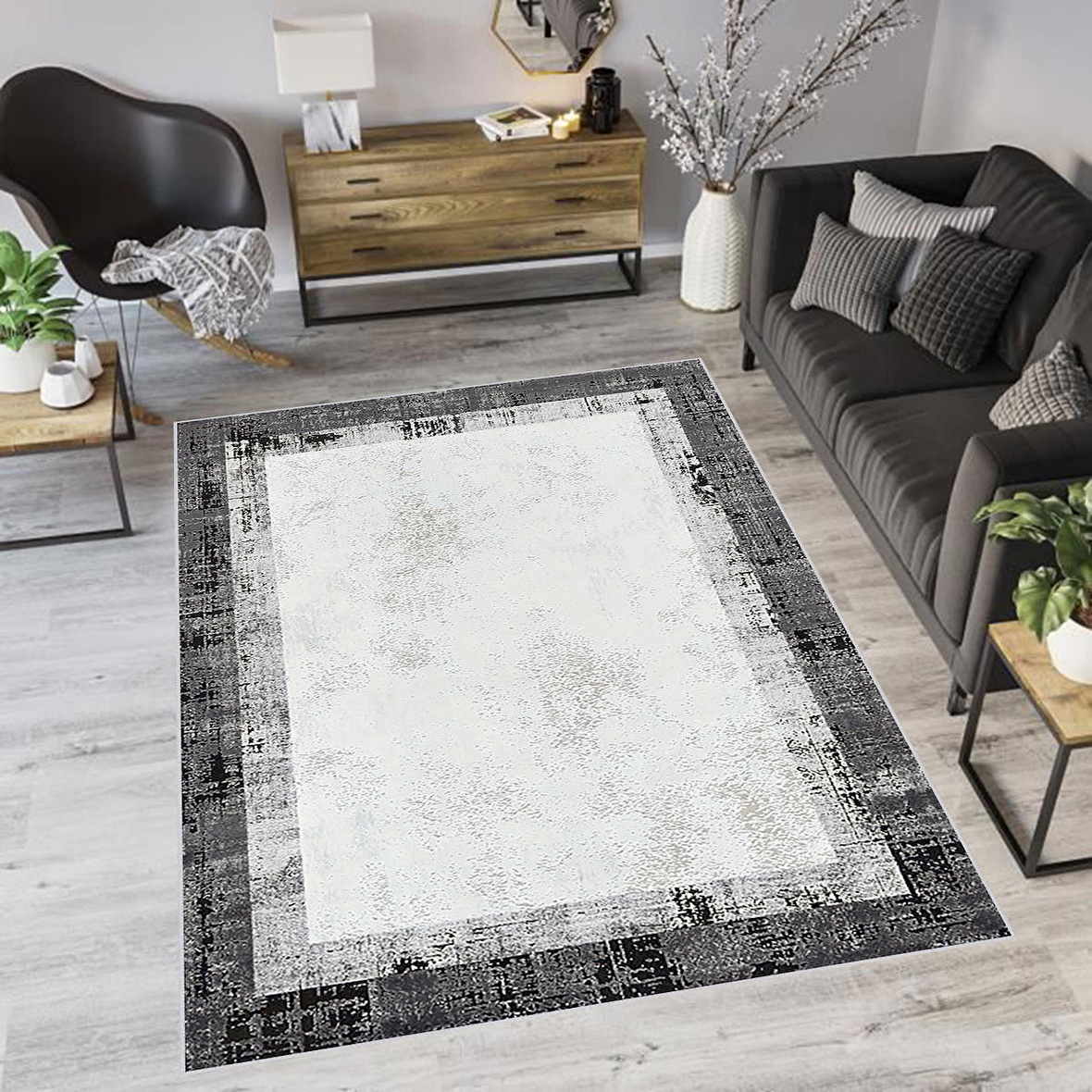 Dijital Baskı Yıkanabilir Kaymaz Taban Salon Halısı Ve Yolluk RVG0768