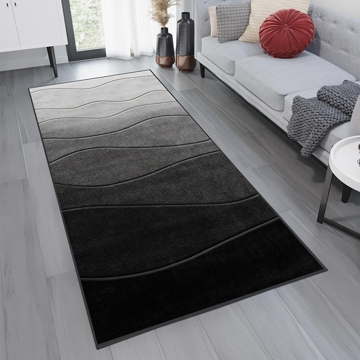 Dijital Baskı Yıkanabilir Kaymaz Taban Salon Halısı Ve Yolluk RVG1072