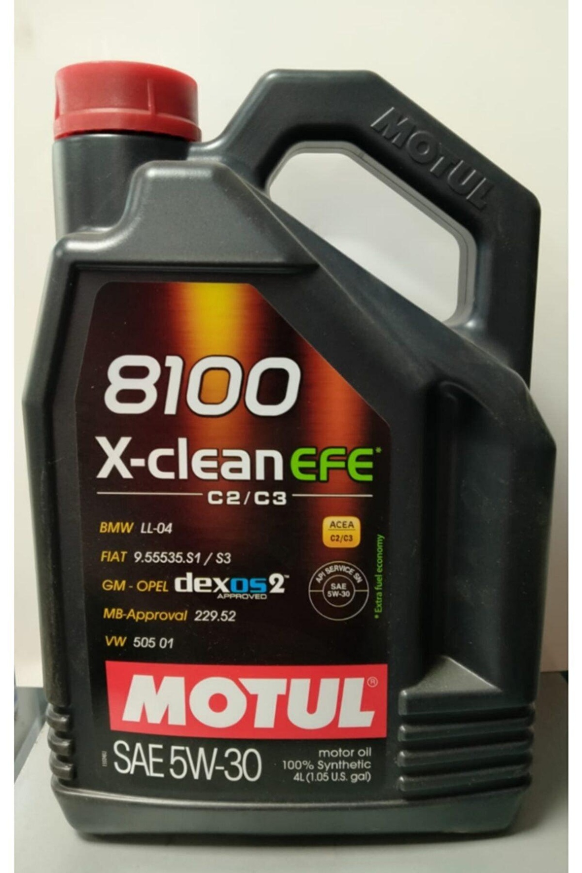 Motul 8100 X Clean Efe 5W-30 Tam Sentetik 4 lt DPF Benzin-Dizel Motor ...