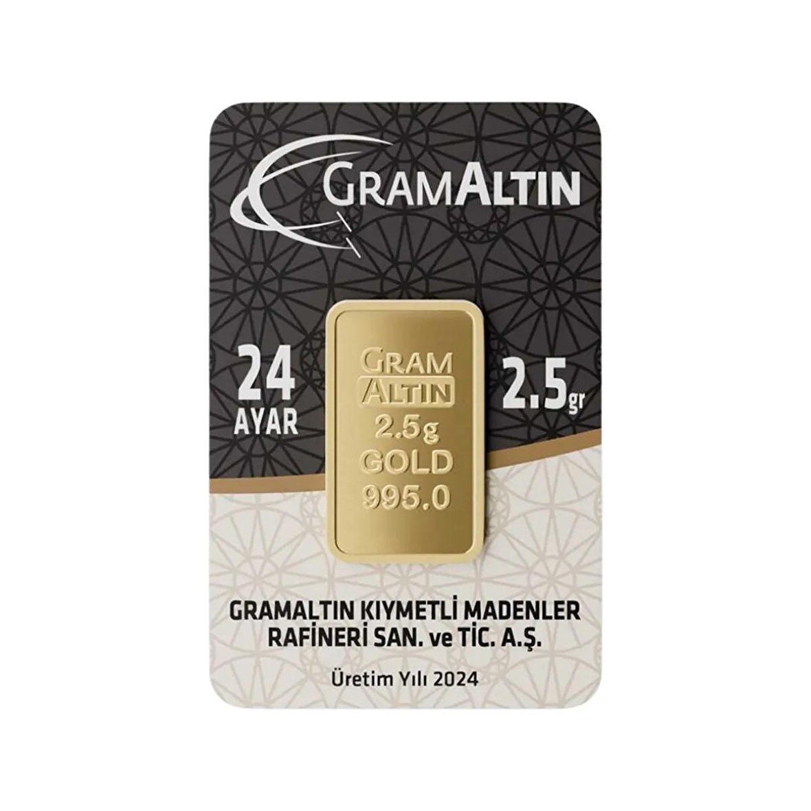 AgaKulche İAR 2,5 Gram Altın (995) 24 Ayar Külçe Altın