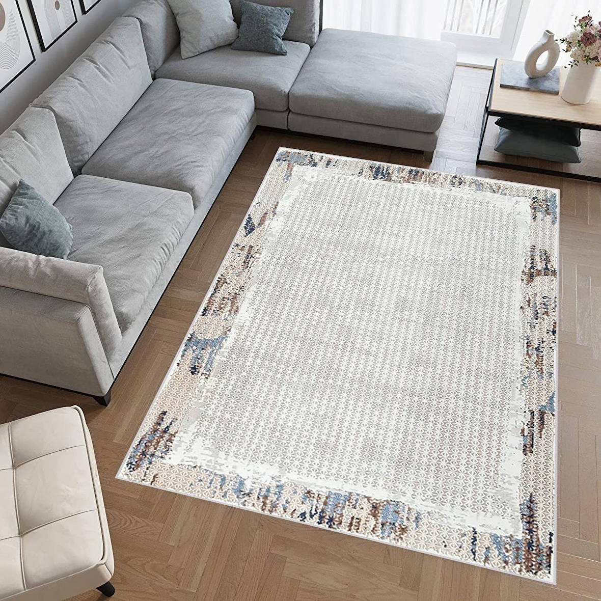 Dijital Baskı Yıkanabilir Kaymaz Taban Salon Halısı Ve Yolluk RVG0759