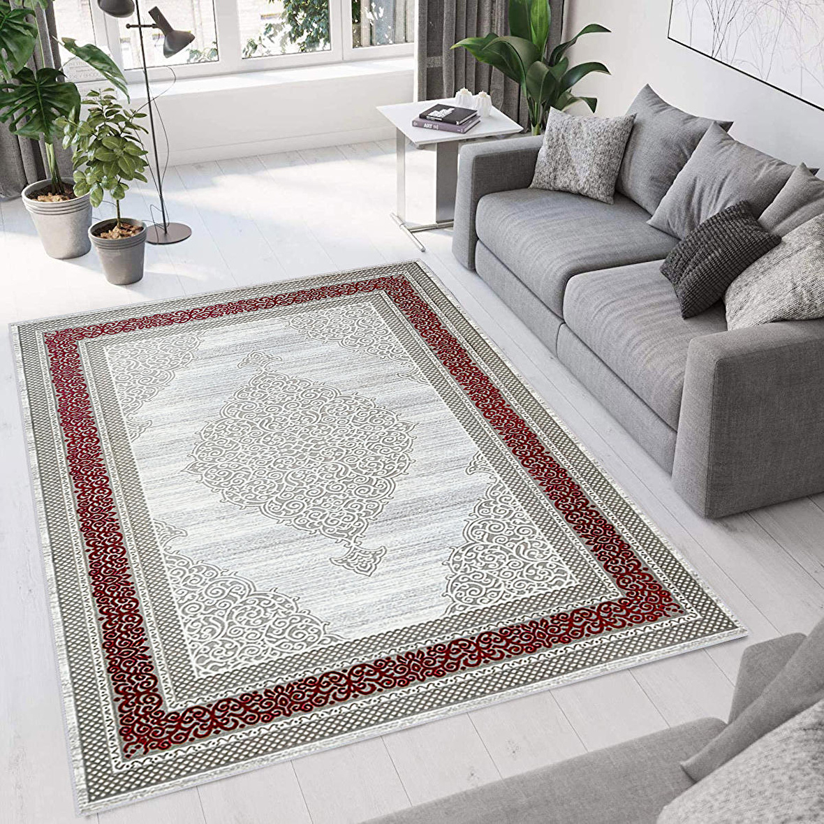 Dijital Baskı Yıkanabilir Kaymaz Taban Salon Halısı Ve Yolluk RVG0771