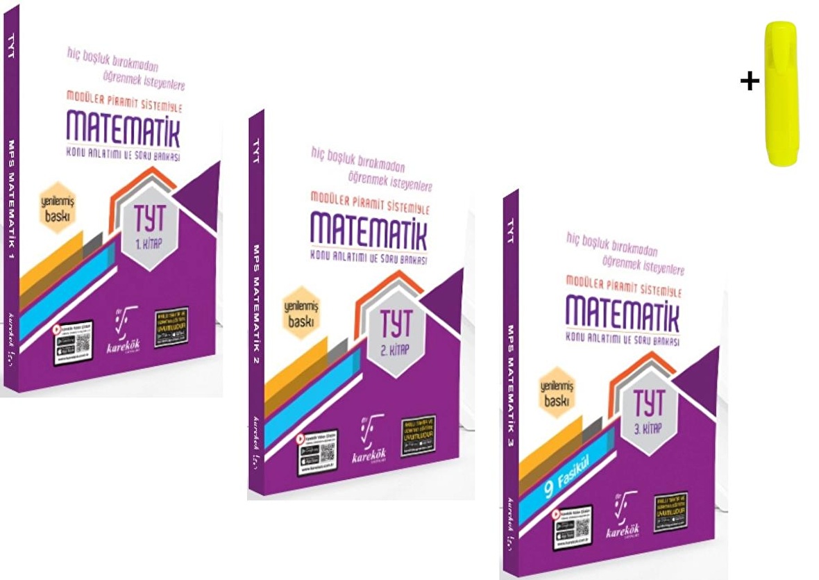 Karekök TYT Matematik 1 2 Ve 3.Kitap Mps Konu Anlatımlı Set Yeni