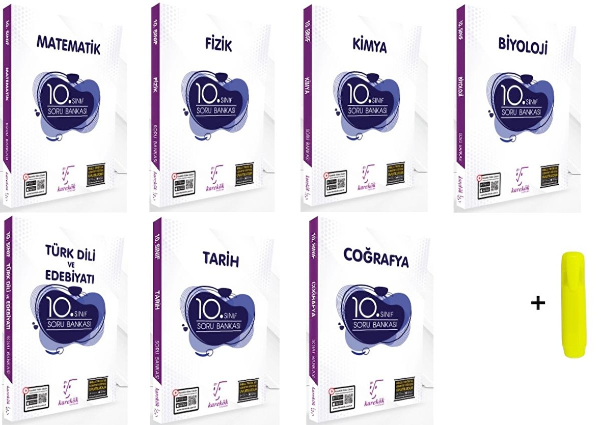 10. Sınıf Tüm Dersler Soru Bankası Yeni 7 Kitap
