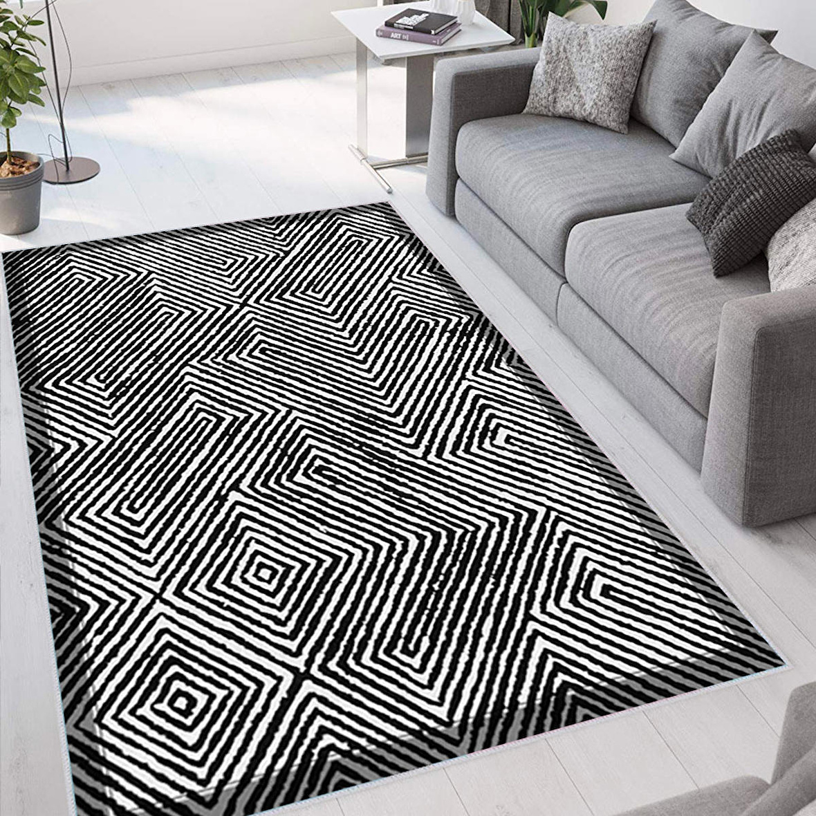 Dijital Baskı Yıkanabilir Kaymaz Taban Salon Halısı Ve Yolluk RVG1531-HT156
