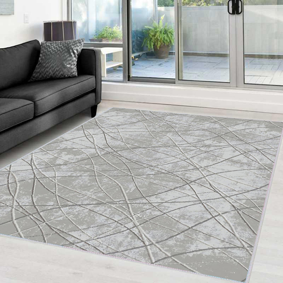 Dijital Baskı Yıkanabilir Kaymaz Taban Salon Halısı Ve Yolluk RVG0351