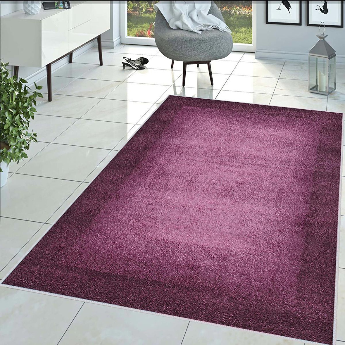 Dijital Baskı Yıkanabilir Kaymaz Taban Salon Halısı Ve Yolluk RVG1466