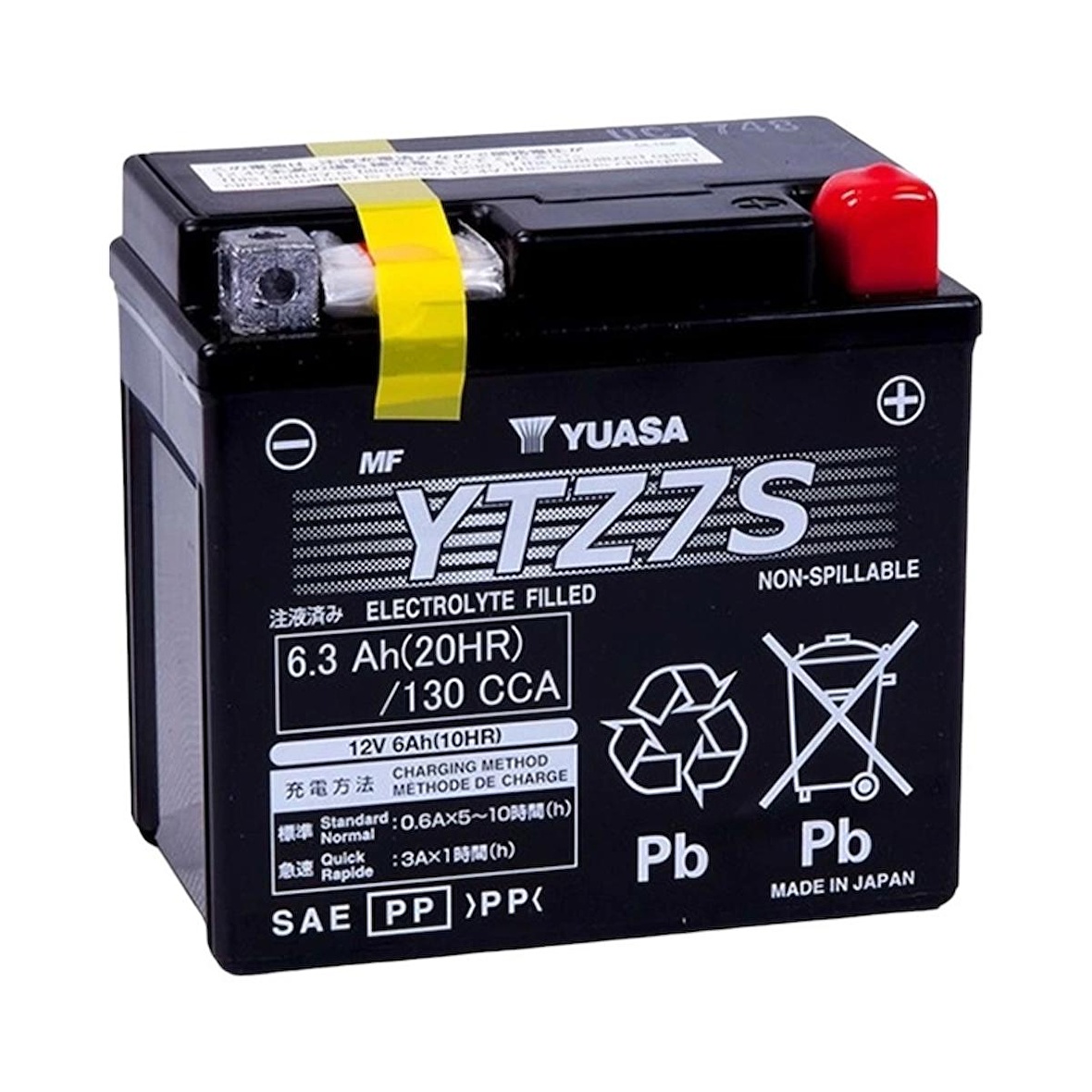 Husqvarna (250FE /250 TE 2 Zamanlı /350 FE /450 FC/FE 14-16) YTZ7S 6.3 Ah Yuasa Aküsü