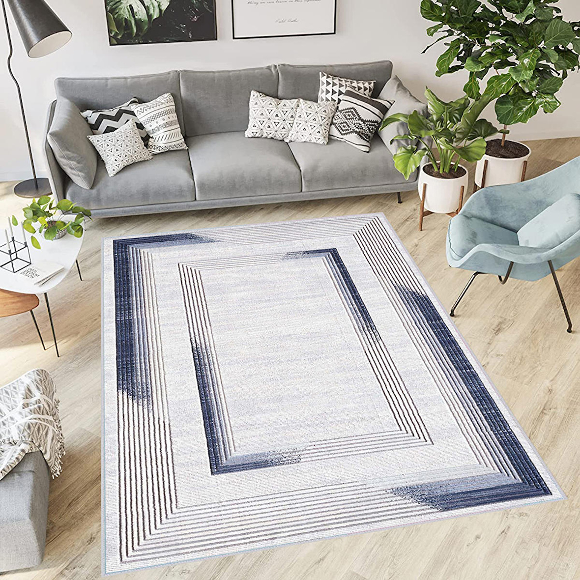 Dijital Baskı Yıkanabilir Kaymaz Taban Salon Halısı Ve Yolluk RVG0404