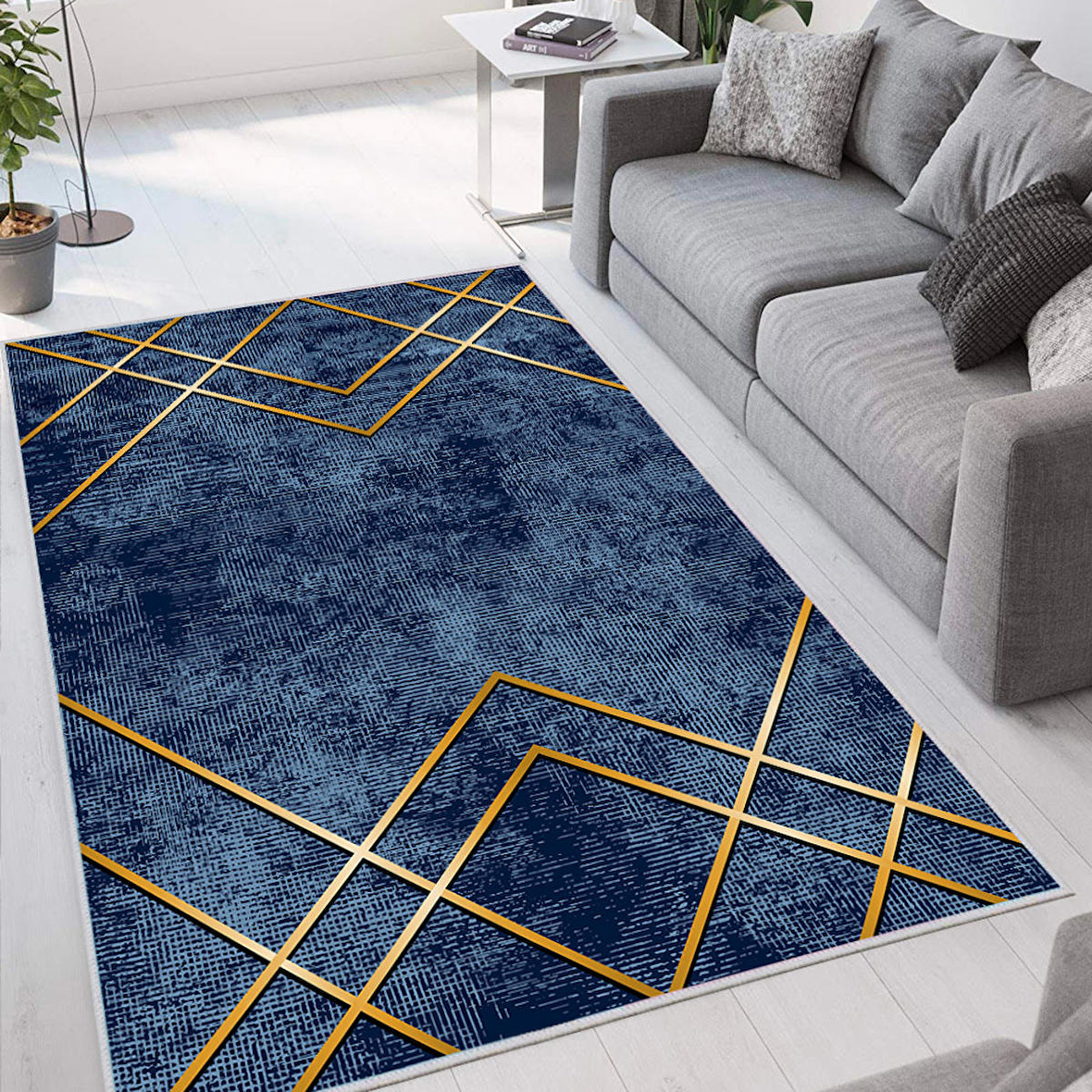 Dijital Baskı Yıkanabilir Kaymaz Taban Salon Halısı Ve Yolluk RVG1665