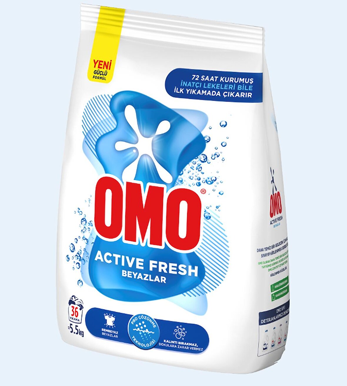 Omo Active Fresh Beyazlar İçin Toz Çamaşır Deterjanı 5.5 kg 36 Yıkama