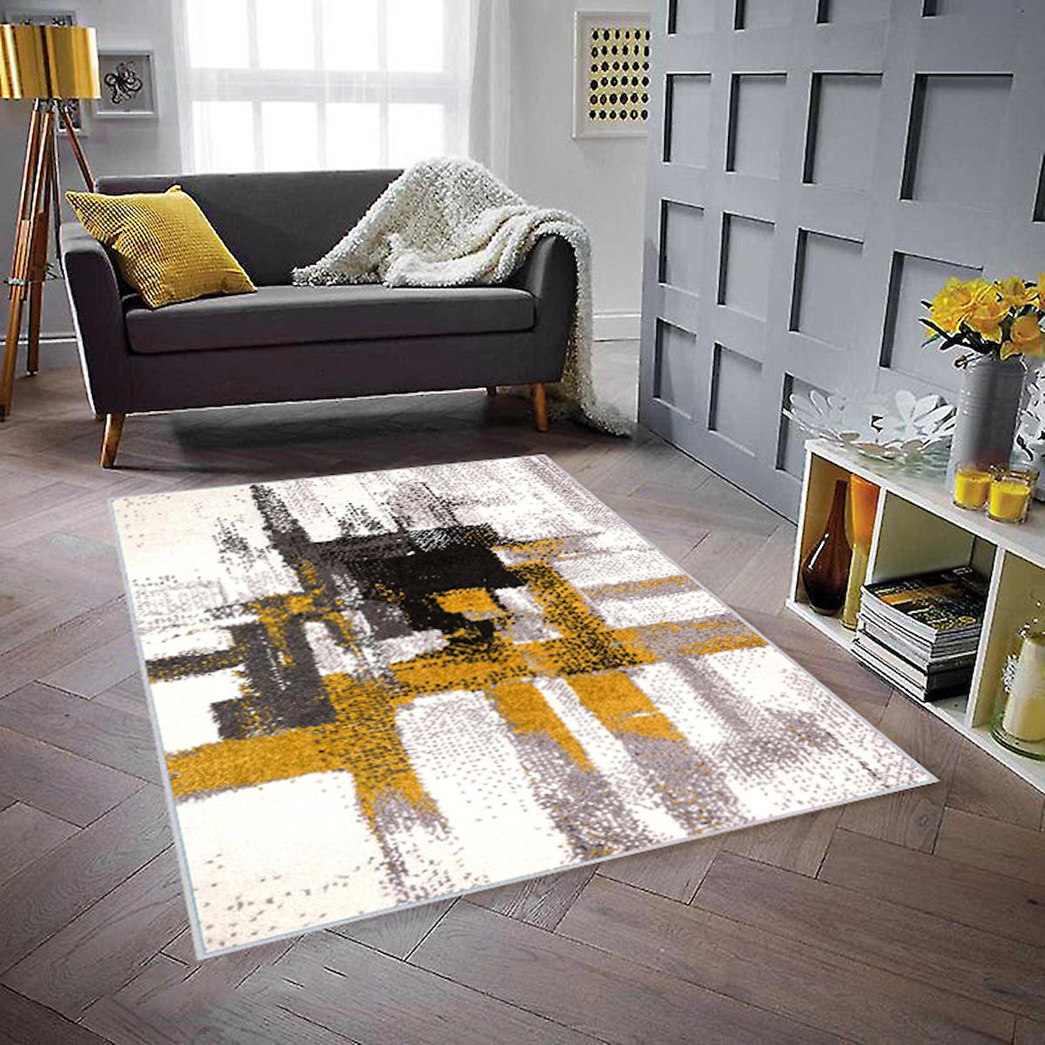 Dijital Baskı Yıkanabilir Kaymaz Taban Salon Halısı Ve Yolluk RVG1496