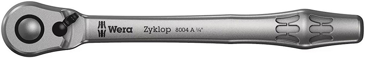 Wera 8004 A Metal Mafsallı Cırcır Zyklop 1/4" 05004004001