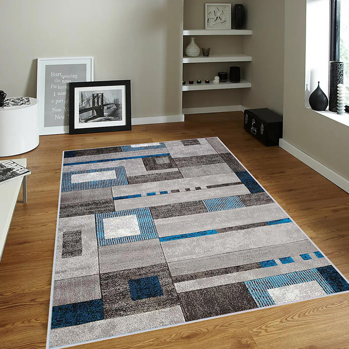 Dijital Baskı Yıkanabilir Kaymaz Taban Salon Halısı Ve Yolluk RVG0362