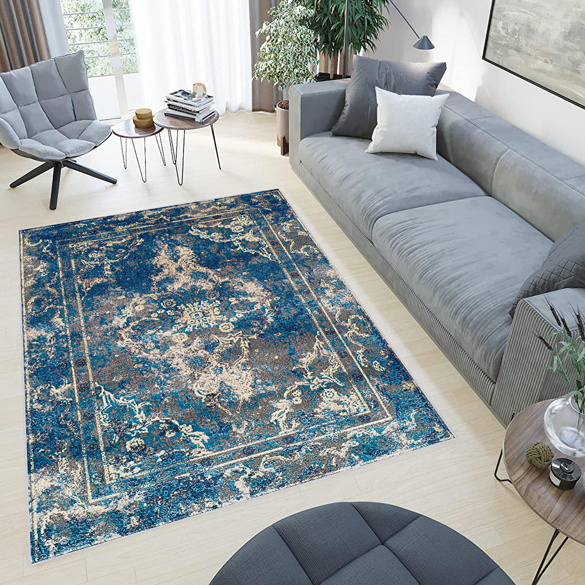 Dijital Baskı Yıkanabilir Kaymaz Taban Salon Halısı Ve Yolluk RVG0791