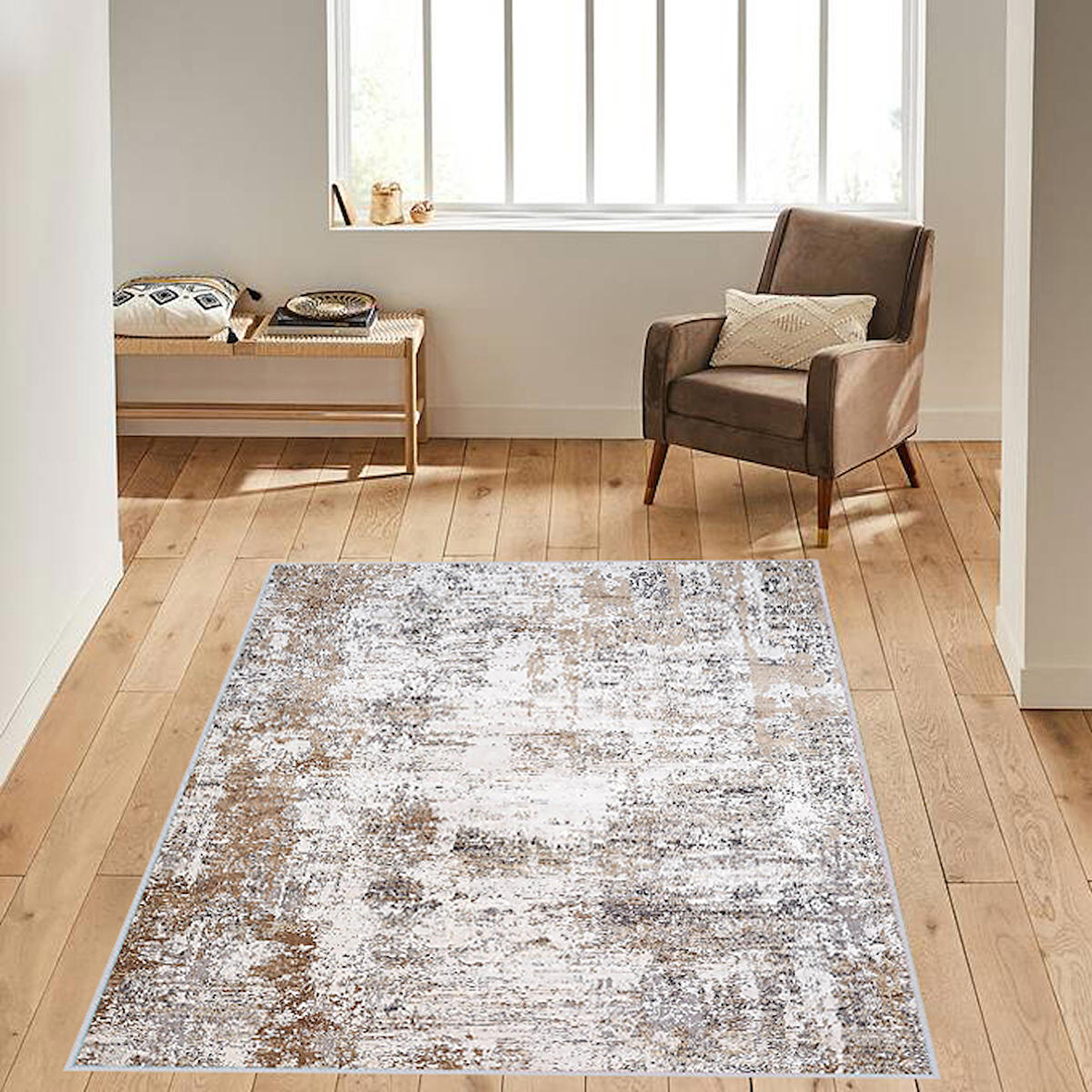 Dijital Baskı Yıkanabilir Kaymaz Taban Salon Halısı Ve Yolluk RVG1053