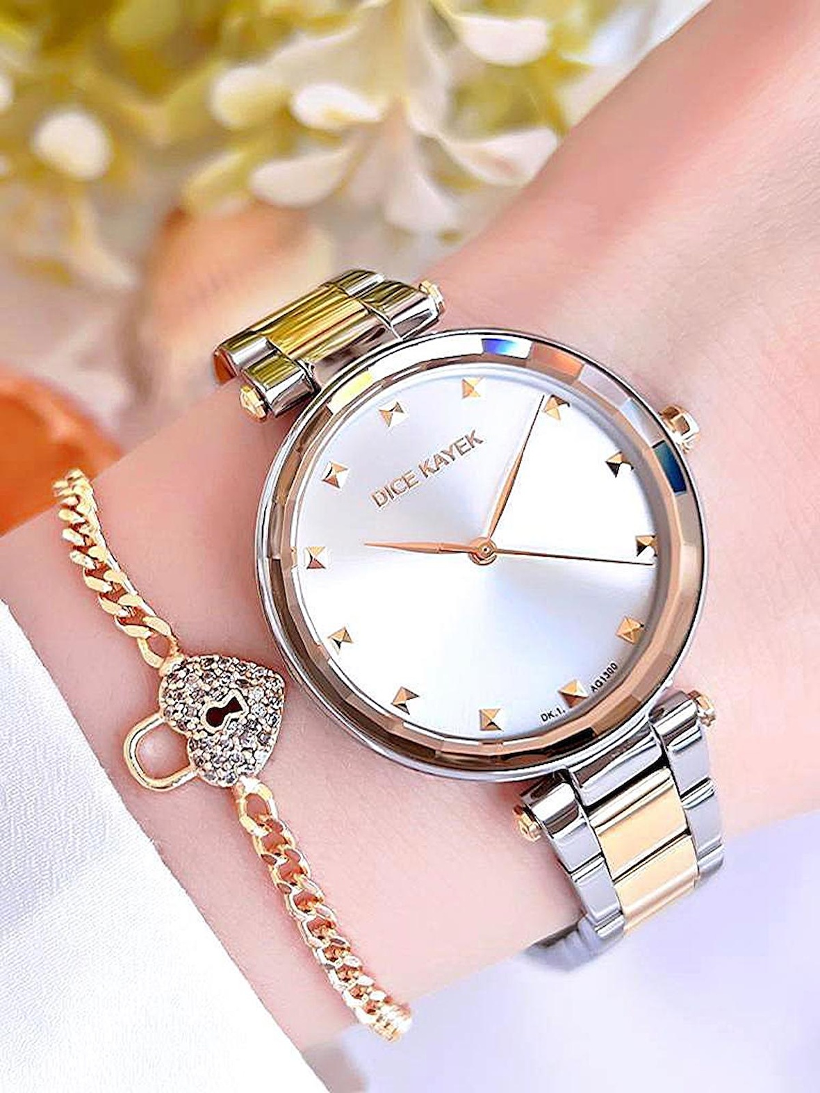 DCK.734 Dice Kayek Özel Seri Altın Kaplama Kararma Renk Atma Yapmaz