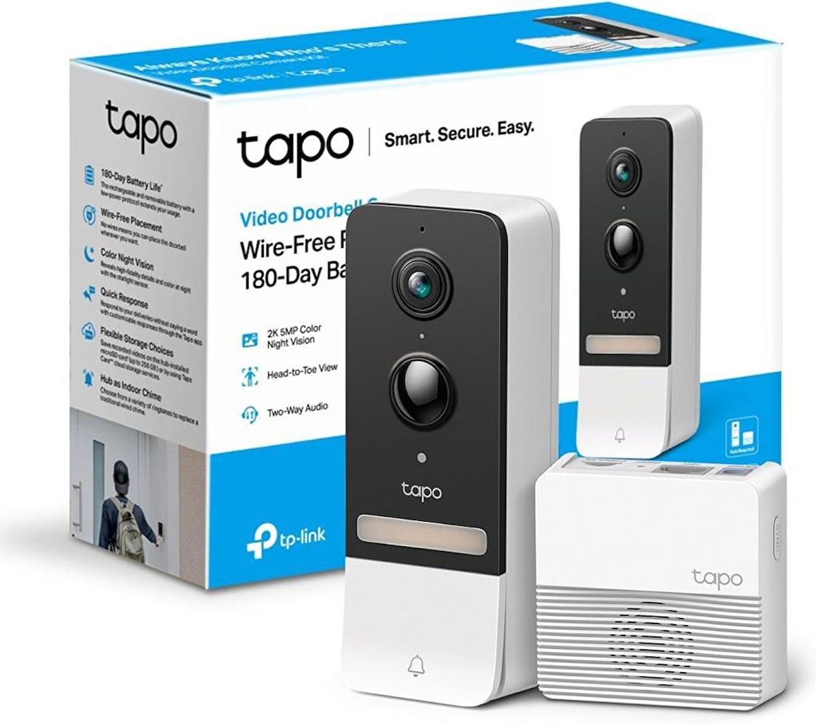 TP-Link Tapo D230S1, 2K 5MP Tapo Akıllı Görüntülü Gece Görüş Destekli ...