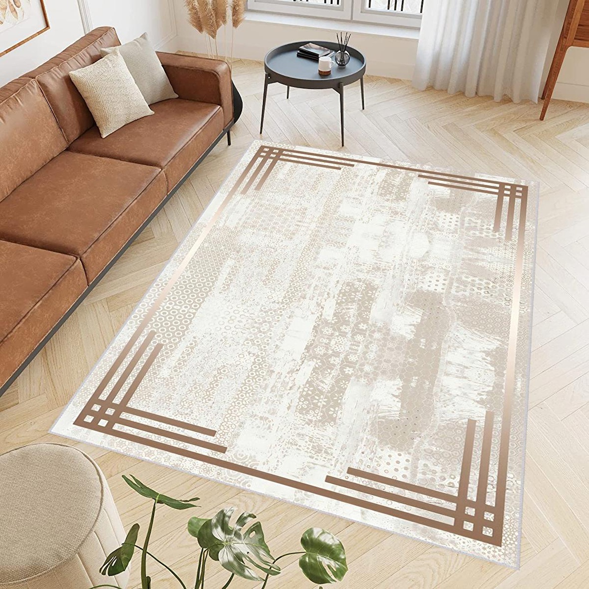 Dijital Baskı Yıkanabilir Kaymaz Taban Salon Halısı Ve Yolluk RVG0720