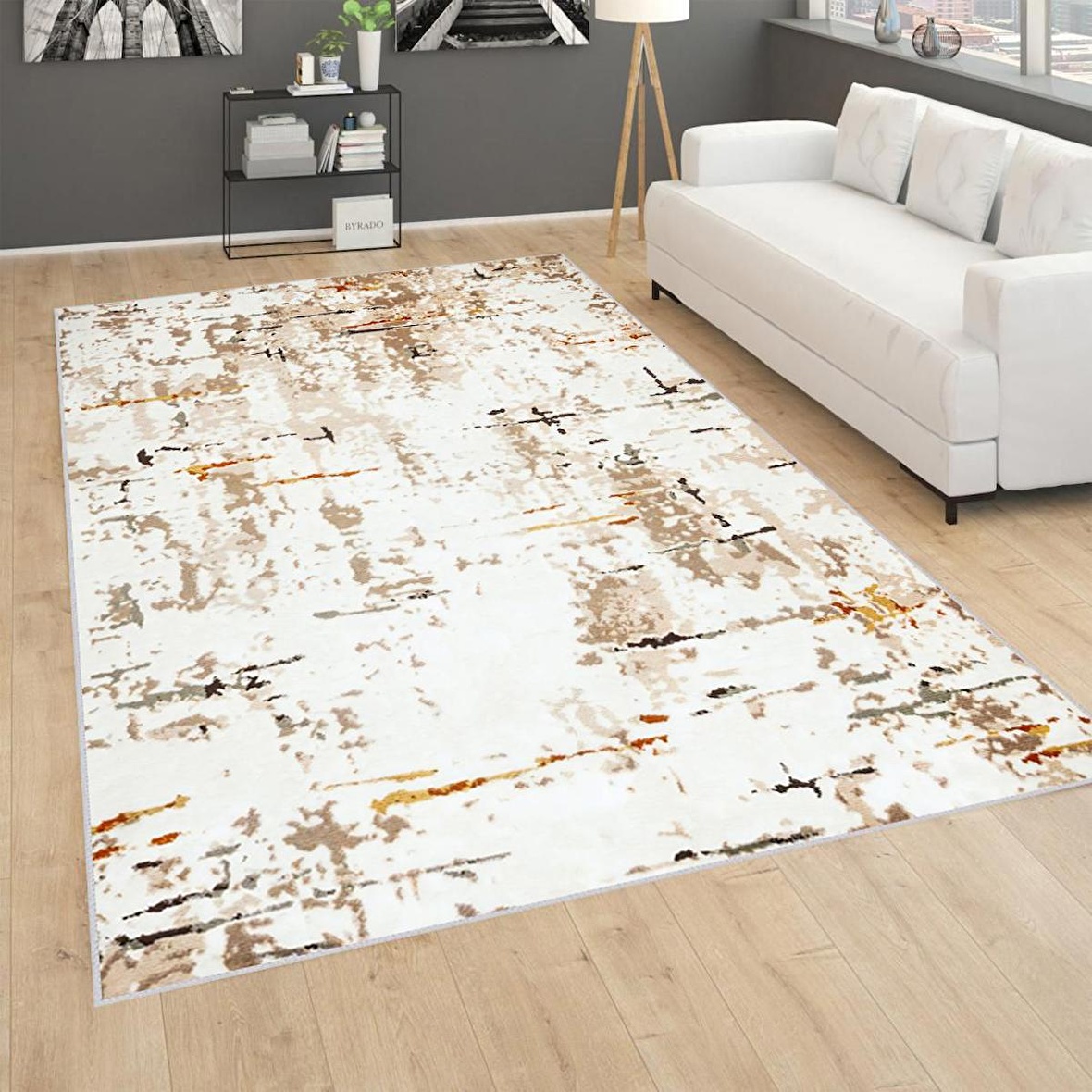 Dijital Baskı Yıkanabilir Kaymaz Taban Salon Halısı Ve Yolluk RVG0748