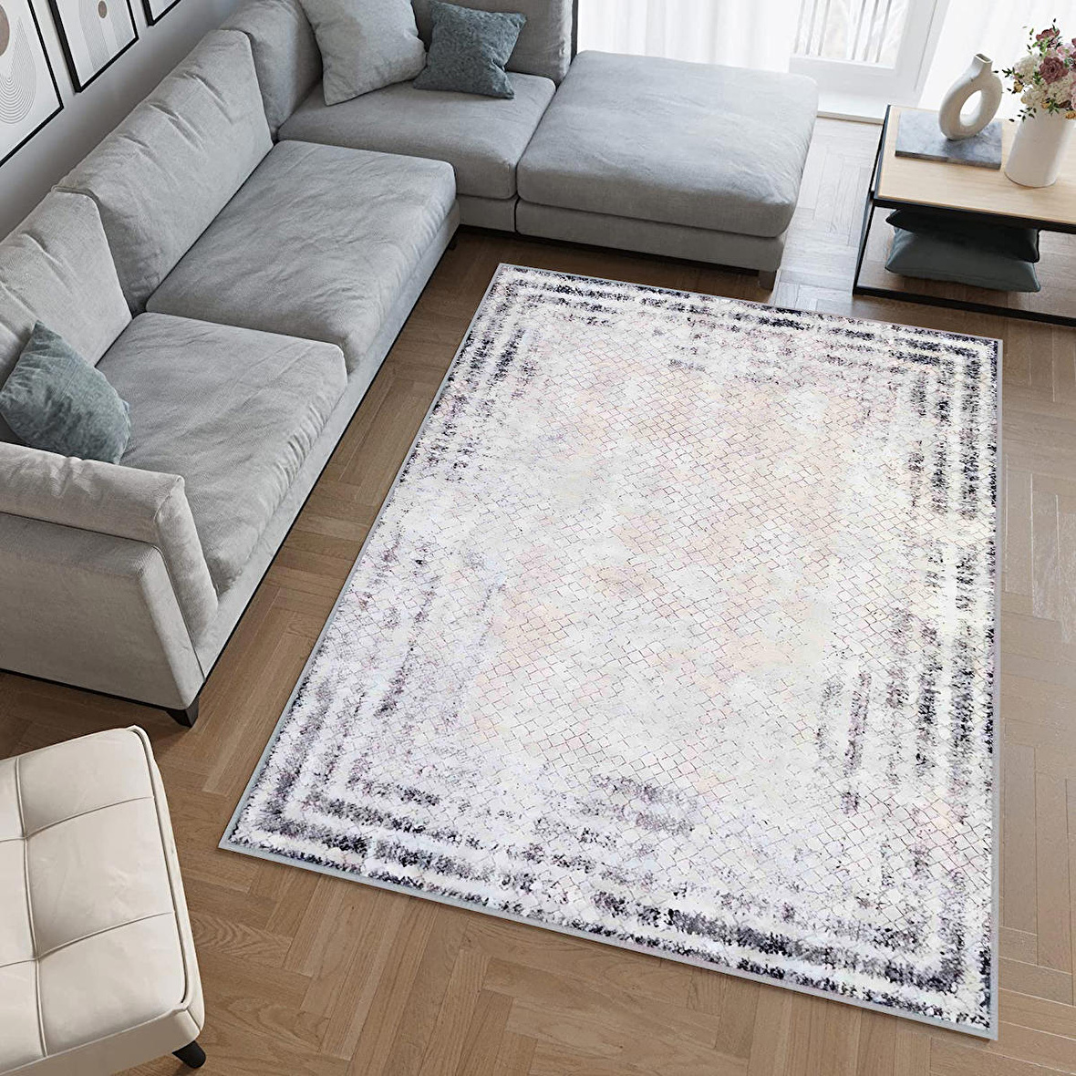 Dijital Baskı Yıkanabilir Kaymaz Taban Salon Halısı Ve Yolluk RVG0494
