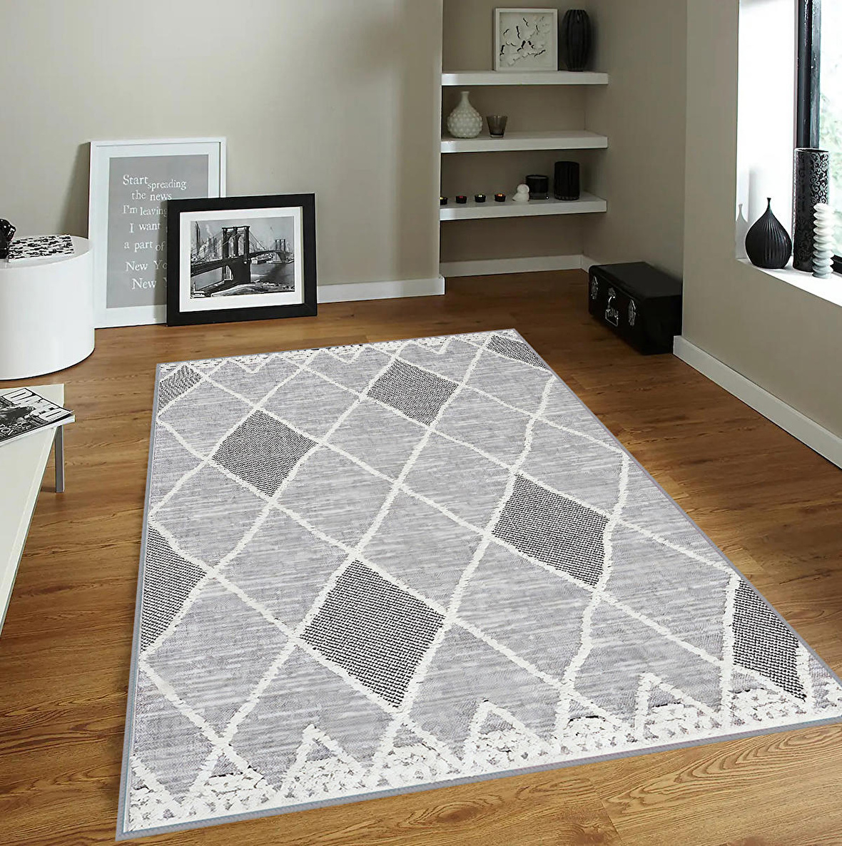 Dijital Baskı Yıkanabilir Kaymaz Taban Salon Halısı Ve Yolluk RVG1815