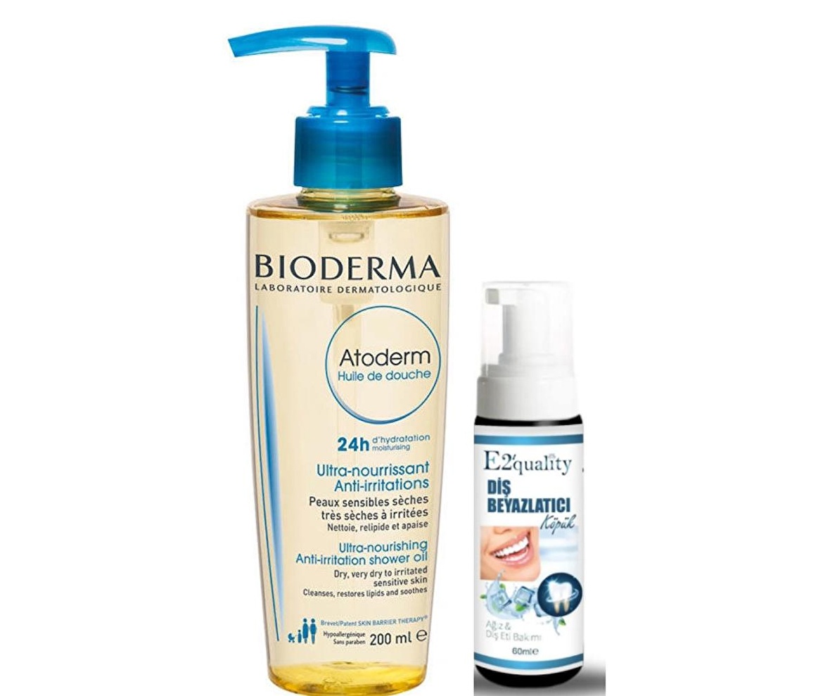 Bioderma Atoderm 24h Huile de Douche 200ml- Diş Beyazlatıcı Köpük Hediye