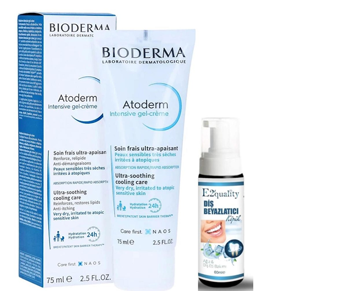 Bioderma Atoderm Intensive Gel Creme 75 ml- Diş Beyazlatıcı Köpük Hediye