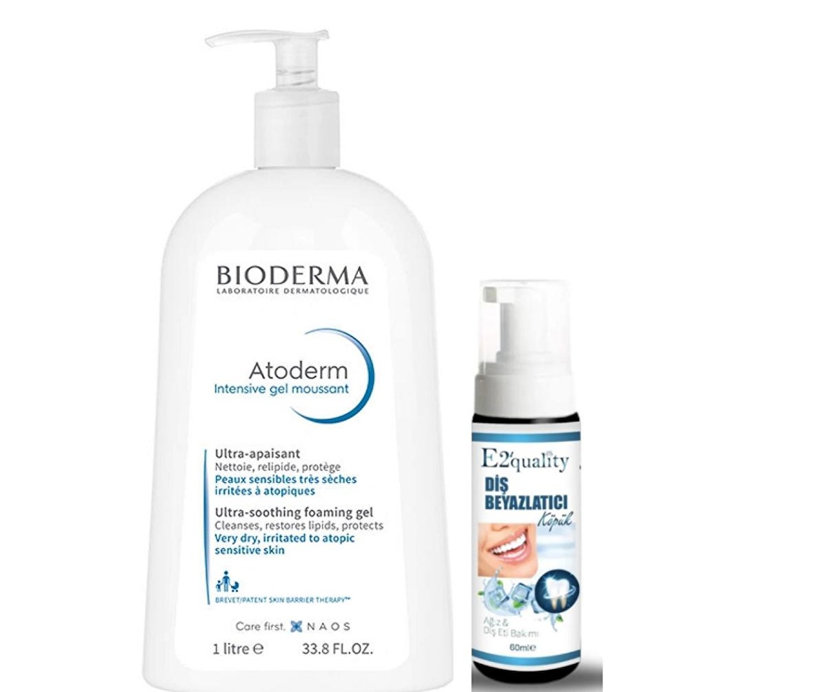 Bioderma Atoderm Intensive Temizleme Jeli 1 Litre- Diş Beyazlatıcı Köpük Hediye