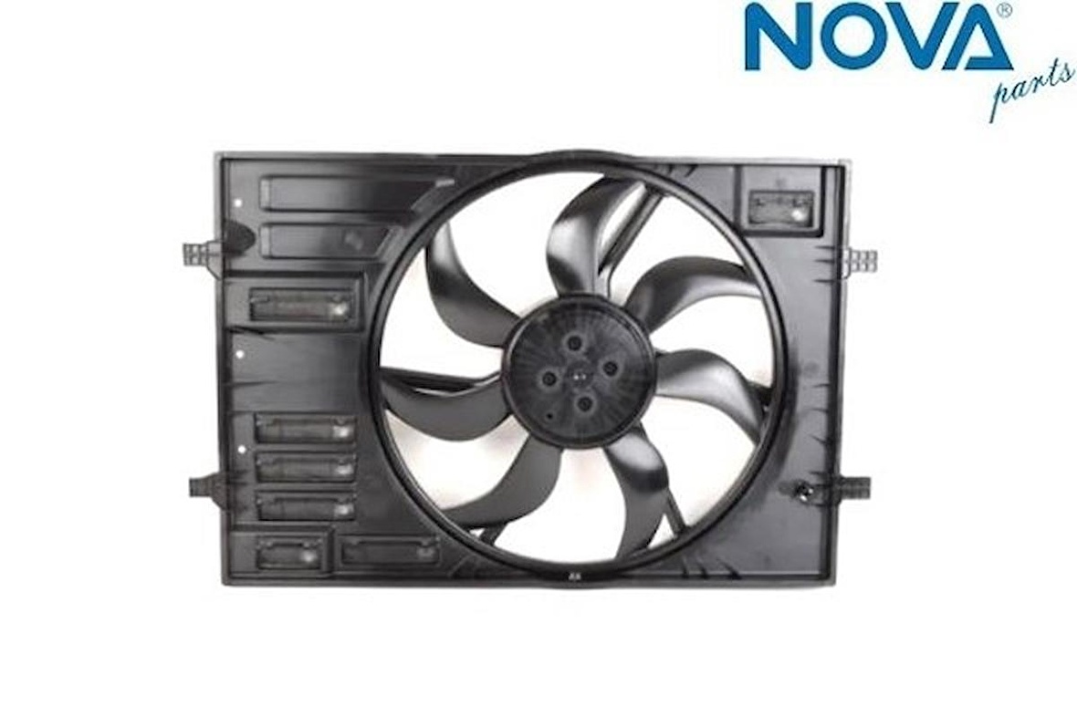 Fan Motoru & Çerçevesi ( Set ) ( Brose Typ )-Golf -Passat-Touaran-Superb-Leon-A3-1.4 Lt.-Cxsa-Chpa-Czda-Czca-Cpta