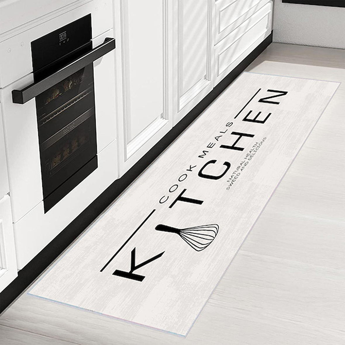 Dijital Baskı Yıkanabilir Kaymaz Taban Mutfak Halısı Ve Yolluk RVG2054-SD520