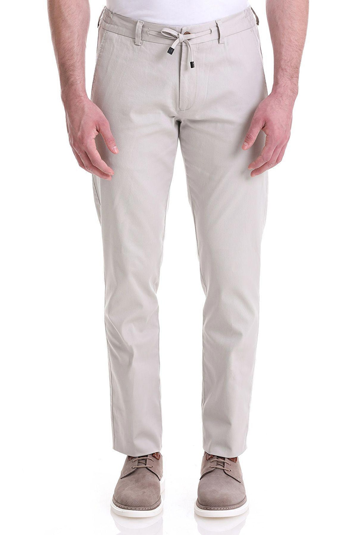 Taş Dinamik Fit Desenli Pamuklu Yandan Cepli Jogger Kanvas Pantolon | 33