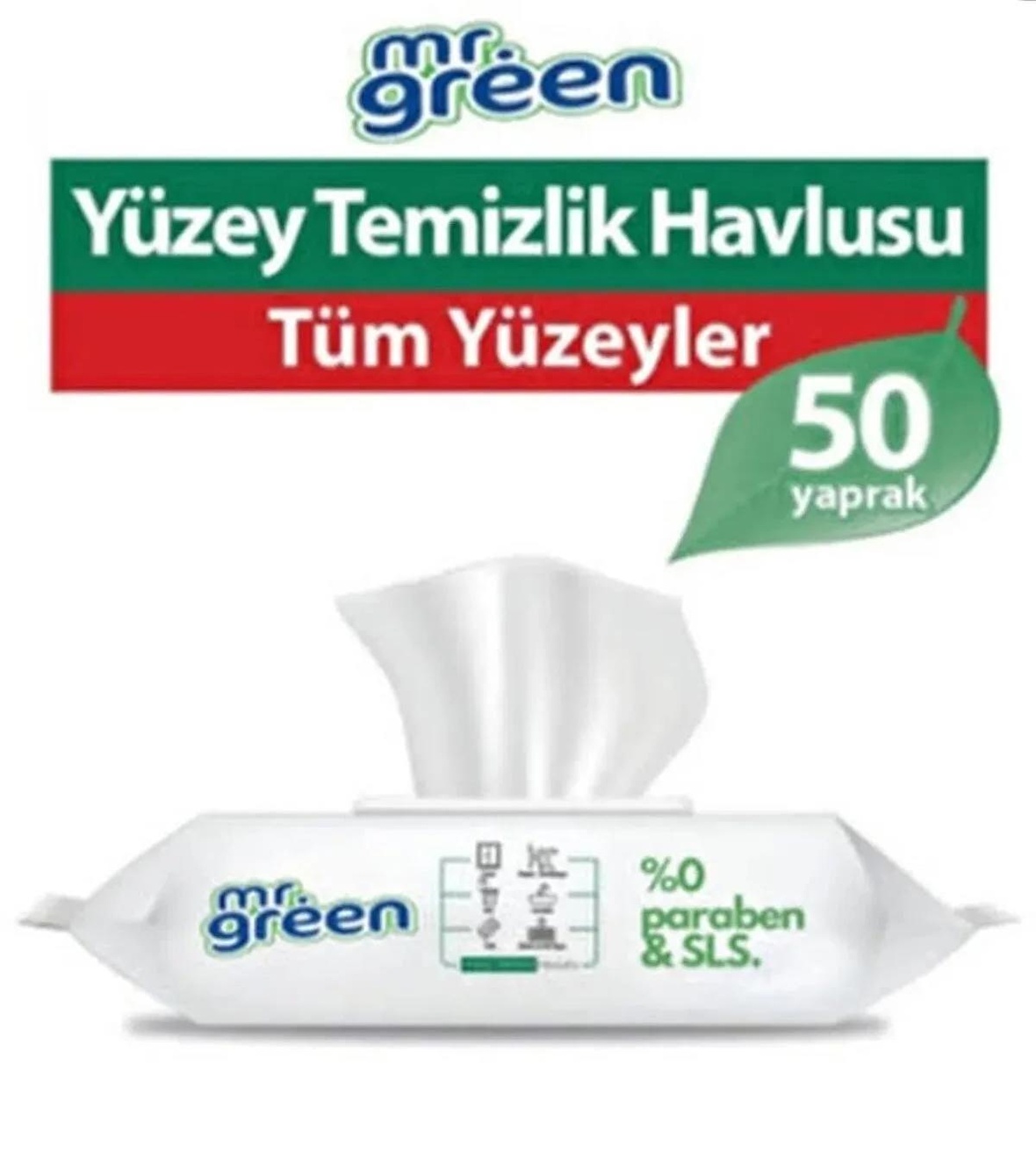 Mr Green Yüzey Temizlik Havlusu 50 yaprak 2 Adet