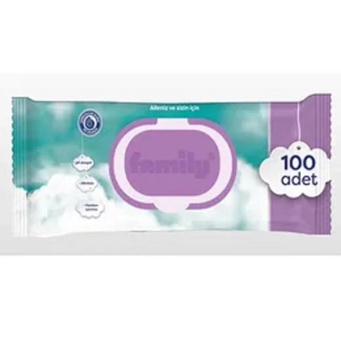 FAMİLY Islak Havlu Mendil 100 lü 5 Paket