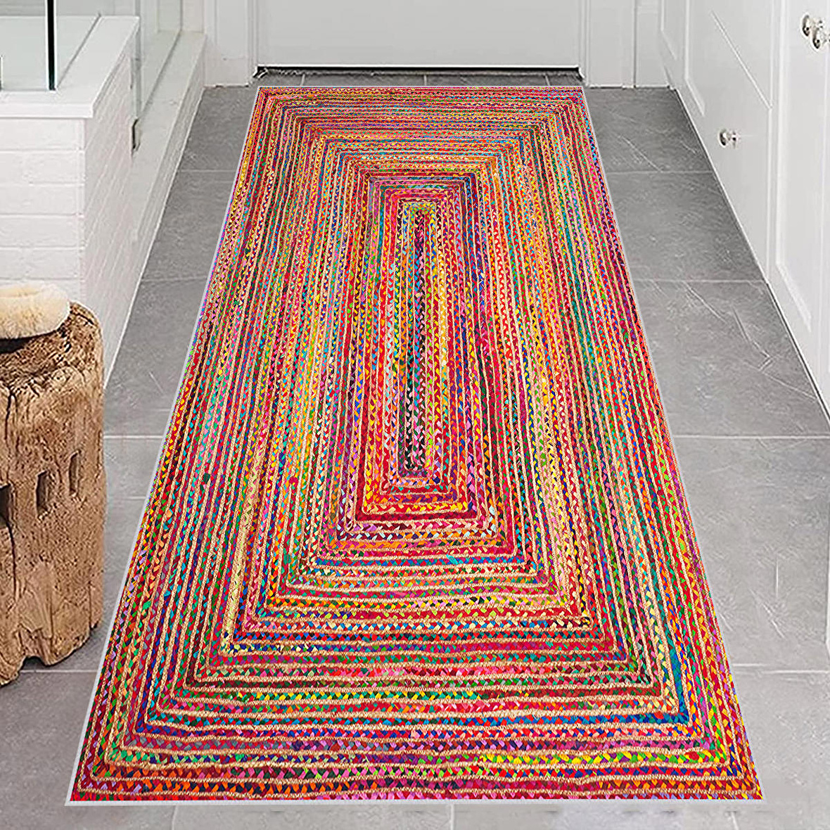 Dijital Baskı Yıkanabilir Kaymaz Taban Salon Halısı Ve Yolluk RVG0651