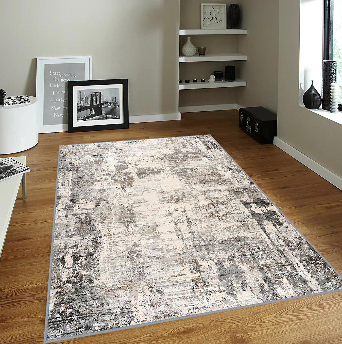 Dijital Baskı Yıkanabilir Kaymaz Taban Salon Halısı Ve Yolluk RVG1824