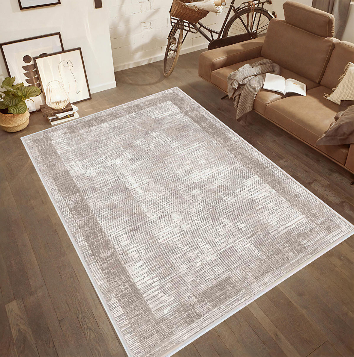 Dijital Baskı Yıkanabilir Kaymaz Taban Salon Halısı Ve Yolluk RVG0533