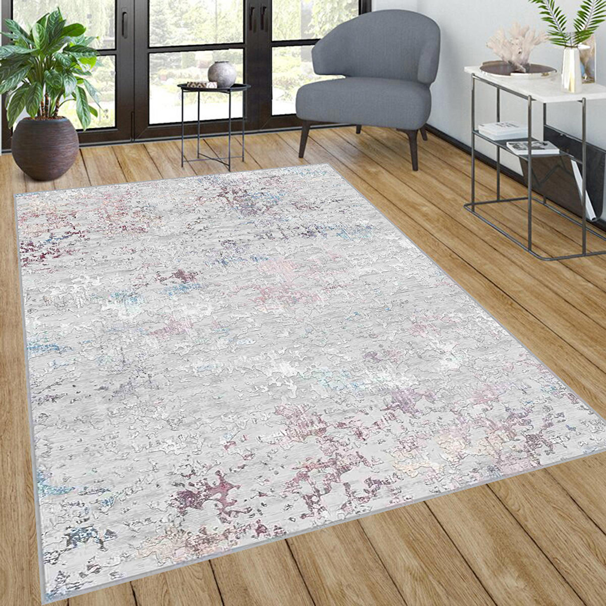Dijital Baskı Yıkanabilir Kaymaz Taban Salon Halısı Ve Yolluk RVG0579