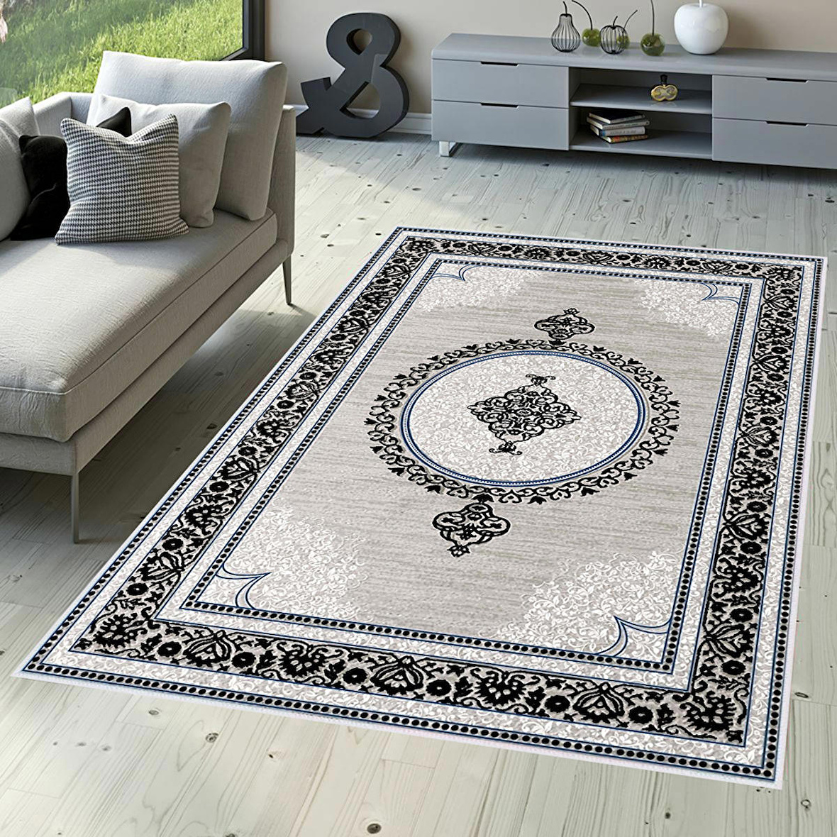 Dijital Baskı Yıkanabilir Kaymaz Taban Salon Halısı Ve Yolluk RVG0349