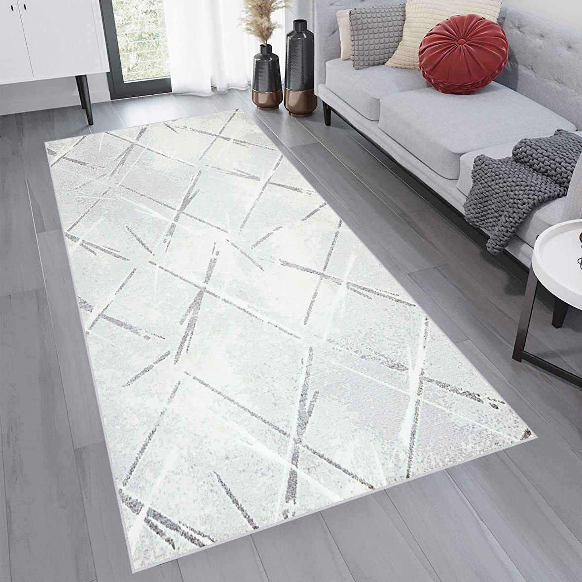 Dijital Baskı Yıkanabilir Kaymaz Taban Salon Halısı Ve Yolluk RVG0762