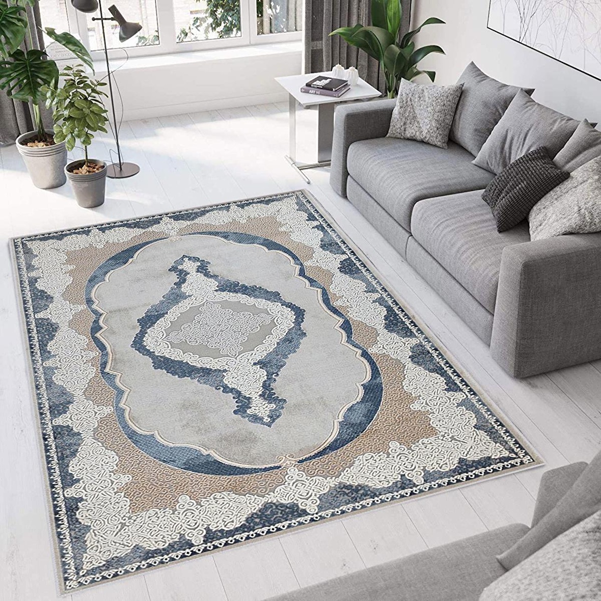 Dijital Baskı Yıkanabilir Kaymaz Taban Salon Halısı Ve Yolluk RVG0764