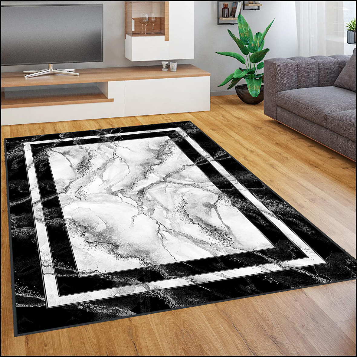 Dijital Baskı Yıkanabilir Kaymaz Taban Salon Halısı Ve Yolluk RVG1874-SD501