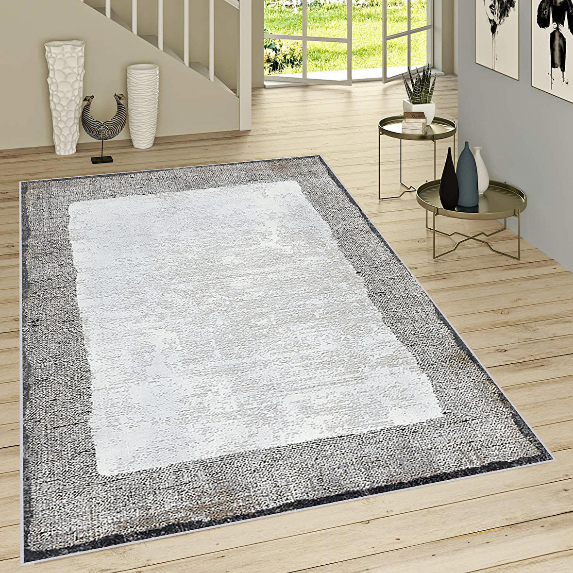 Dijital Baskı Yıkanabilir Kaymaz Taban Salon Halısı Ve Yolluk RVG0746
